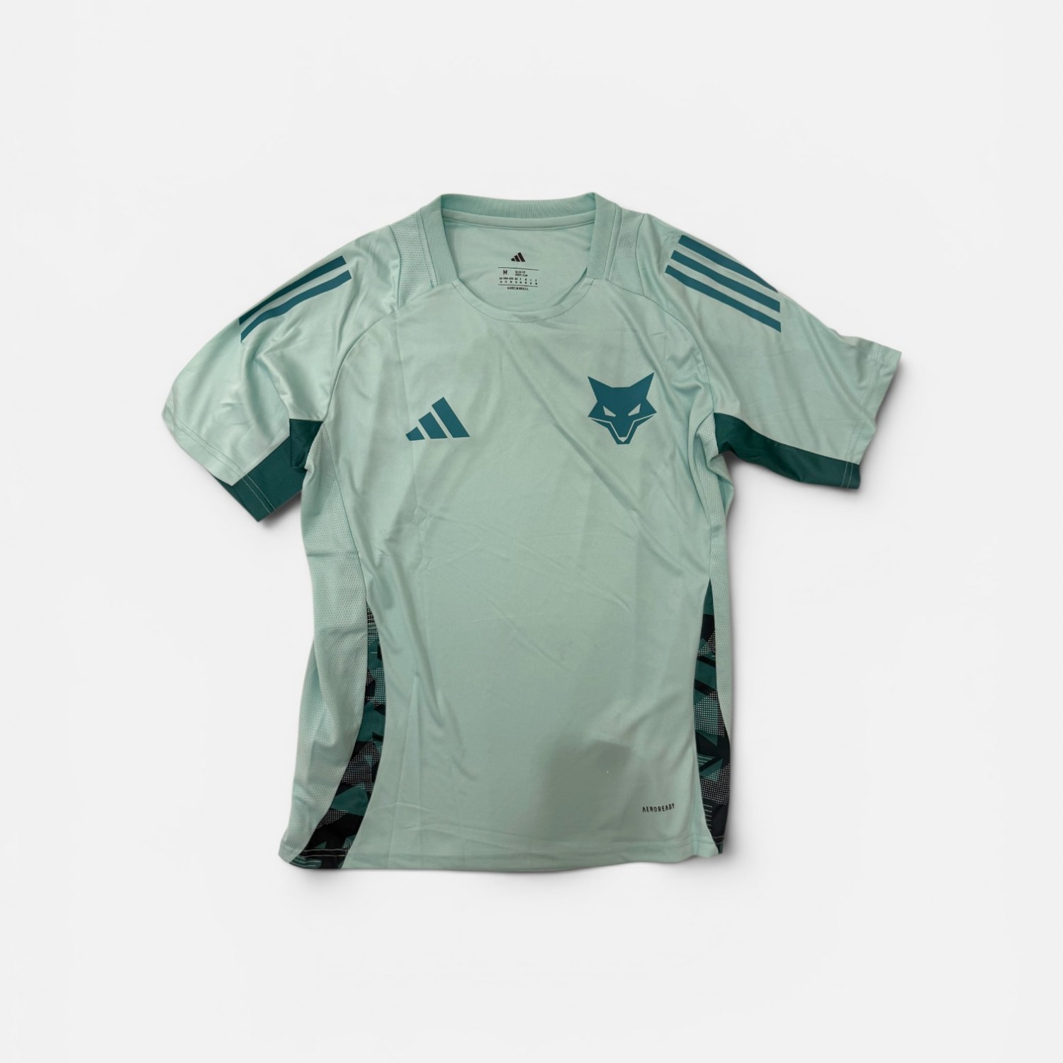 adidas Football Training Jersey Mint Green Aeroready Custom "DUTRA"
